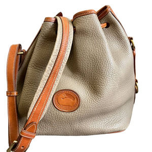 Vintage Dooney and Bourke All Weather Leather Bag Bucket Drawstring Women